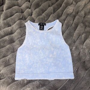 Timing Women's Blue Tank Top